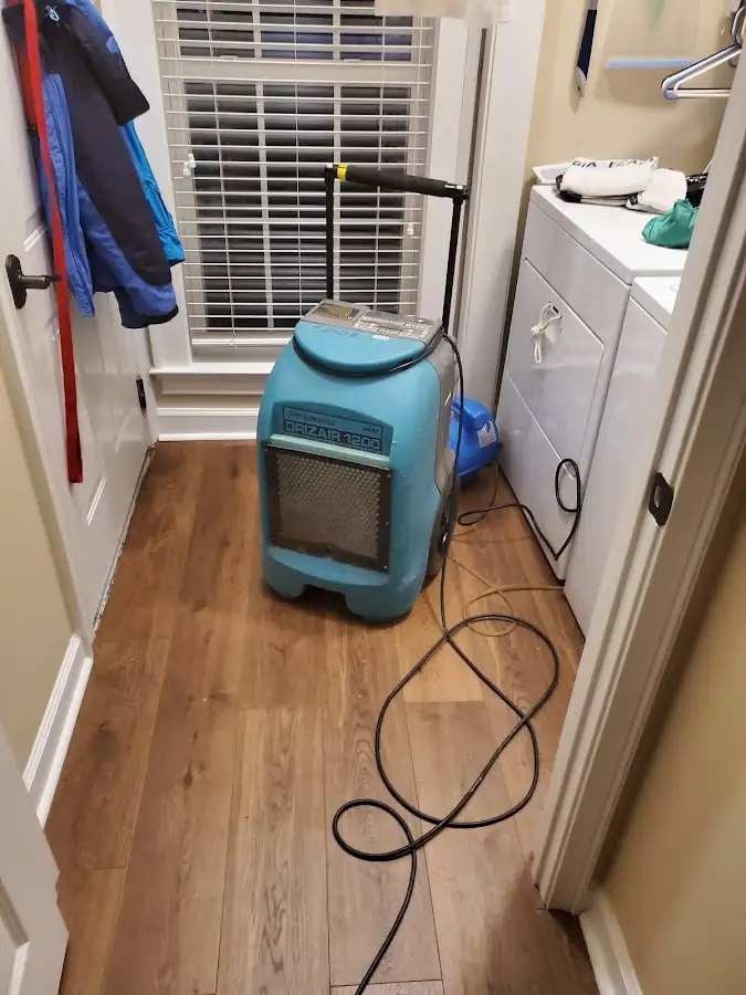 Commercial dehumidifier deployed for Flood Damage Cleanup in Indiana