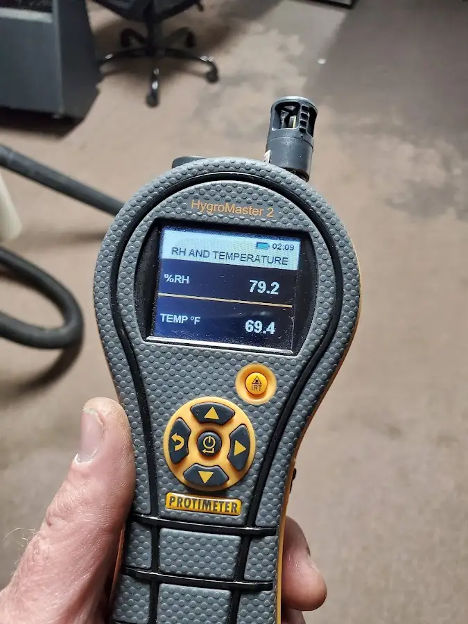 Moisture meter humidity assessment for Fire & Smoke Damage Restoration in Indiana